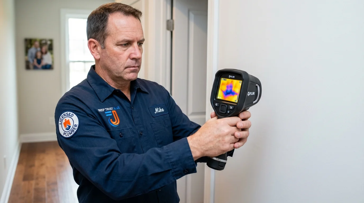 Thermal imaging leak detection by Johns Plumbing LLC in Golden Valley